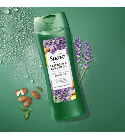 Suave Lavender Almond Oil Frizz Calming Shampoo 373ml